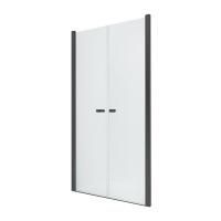 Дверь в нишу NEW TRENDY NEW SOLEO BLACK двойные двери 70x195 D-0213A (черный)