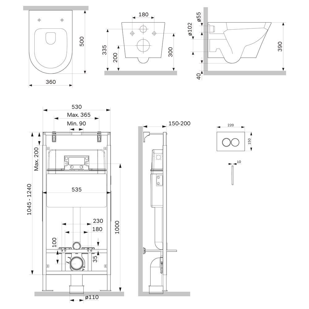 IS100151.741701 Инсталляция MasterFit с клав L глянц хром с подвес унит Sense FlashClean с сид IS100151.741701 Инсталляция MasterFit с клав L глянц хром с подвес унит Sense FlashClean с сид