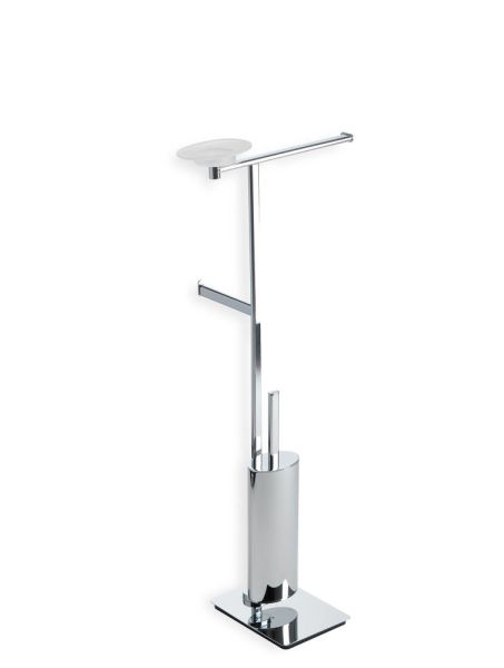 Stil Haus Diana, стойка: мыльница + полотенцедерж.+ бумагодержатель + ёрш металлический, цвет хром