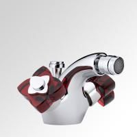 THG PETALE DE CRISTAL ROUGE Смеситель для биде на 1 отверстие, с донным клапаном, цвет хром