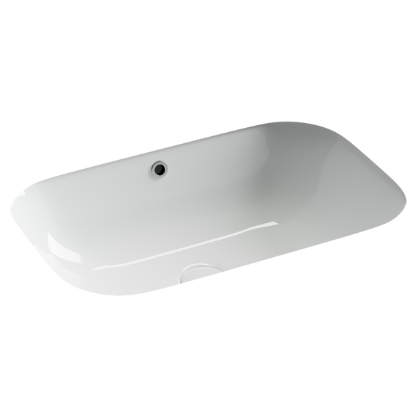 Раковина встраиваемая снизу Ceramicanova Эра (Era), c отверстием слива - перелива, 610x405x190мм, белый, арт.CN15007