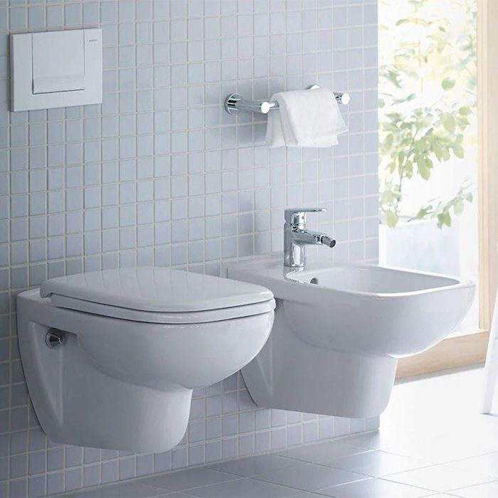 Duravit D-Code Комплект: подвесной унитаз 253509 355х545 мм.+ сиденье с автоматическим закрыванием 006739 ЦЕНА со склада поставщика)