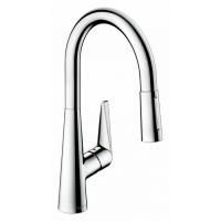 Смеситель для кухни, Hansgrohe, Talis M51, тип открывания воды-однорычажный, тип регулирования воды-керамический картридж, монтаж-на раковину/столешницу, отверстия для монтажа-1, высота, мм-400, вынос излива, мм-213, тип излива-выдвижной, поворотный 110°  Смеситель для кухни, Hansgrohe, Talis M51, тип открывания воды-однорычажный, тип регулирования воды-керамический картридж, монтаж-на раковину/столешницу, отверстия для монтажа-1, высота, мм-400, вынос излива, мм-213, тип излива-выдвижной, поворотный 110°