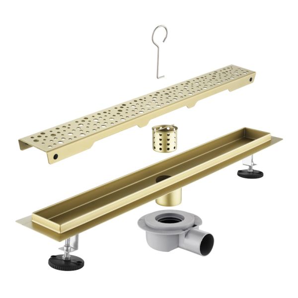 Трап для душа 60см Savol S-DL03C-60, матовое золото