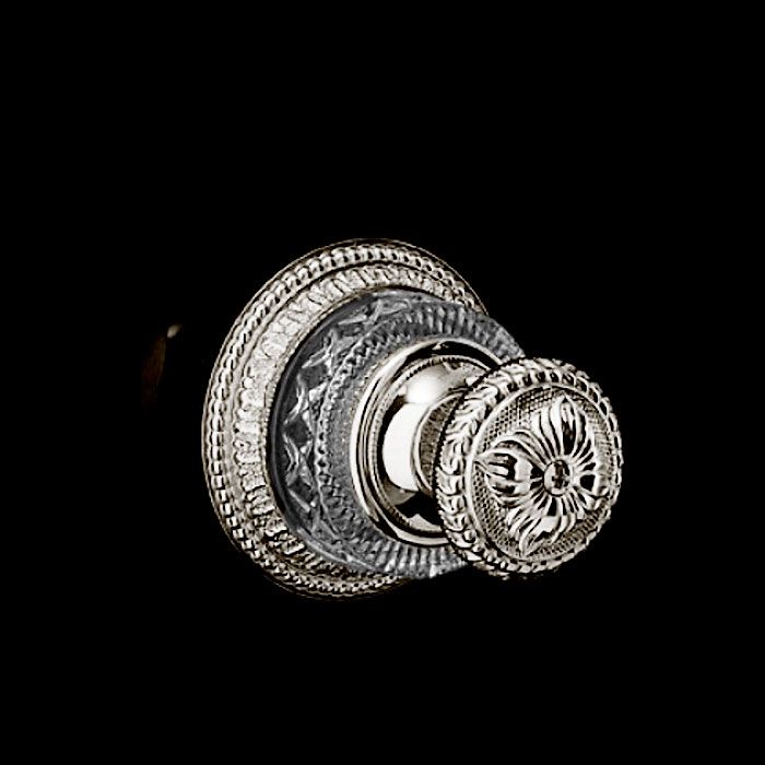 Devon&Devon Excelsior Swan Смеситель для раковины на 3 отв. для настенного монтажа, цвет: блестящий никель., артикул EXC-SW133MNK