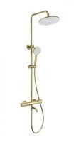 Душевая система с термостатом WONZON & WOGHAND, Брашированное золото (WW-A3006-T1-BG)