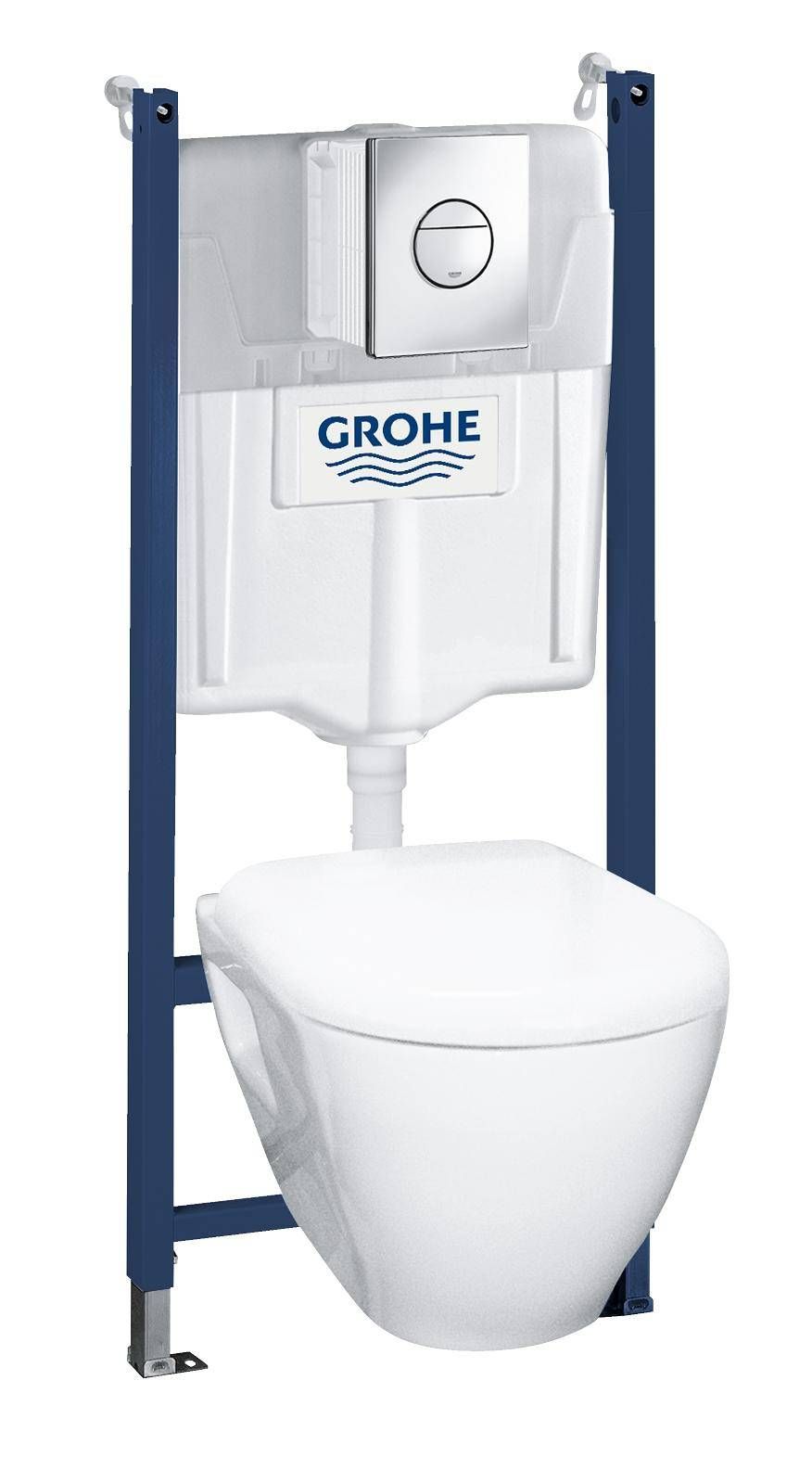 Набор инсталляция GROHE Solido с подвесным унитазом Serel и панелью смыва Nova Cosmopolitan, хром (38950000) Набор инсталляция GROHE Solido с подвесным унитазом Serel и панелью смыва Nova Cosmopolitan, хром (38950000)
