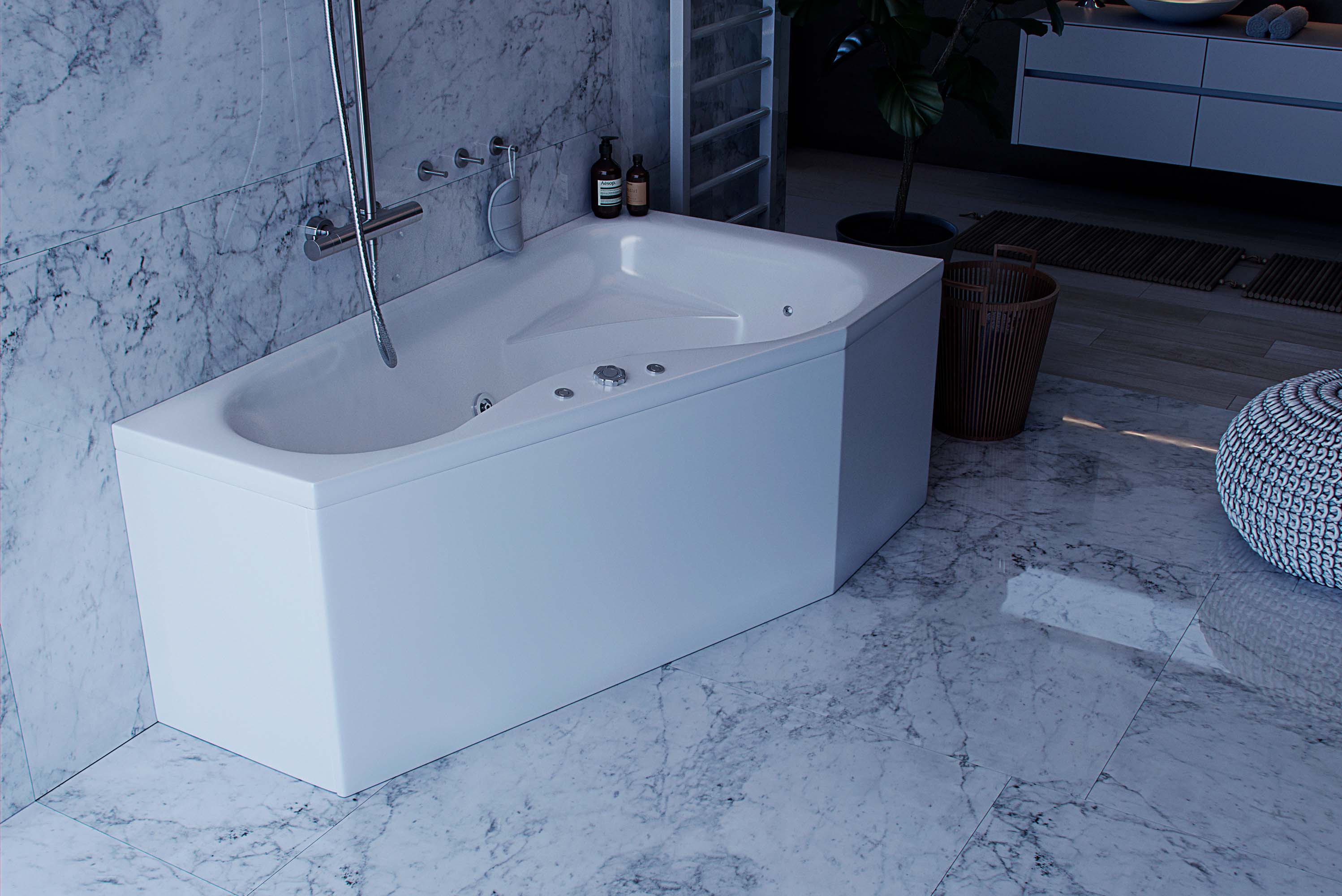 Экран боковой левый (для ванны Медея правая) Экран боковой левый (для ванны Медея правая)