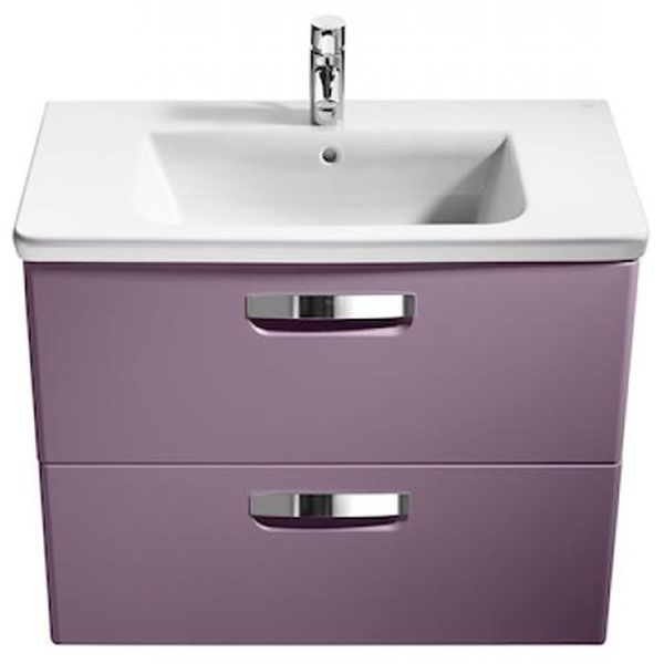 Тумба под раковину Roca The Gap 80 ZRU9302740 подвесная Фиолетовая