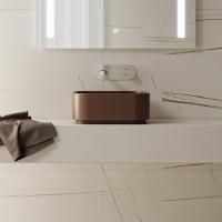 Kerasan  Hako Раковина накладная квадратная 40х40хH15 см, без отв под смеситель, цвет: bruno matte