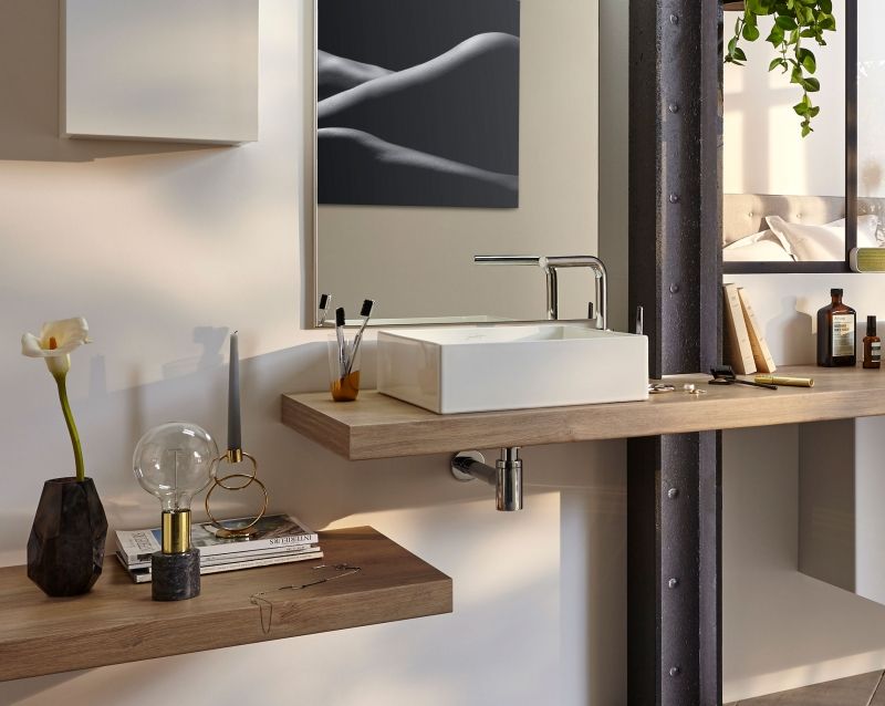 E72278-CP смеситель ALEO умывальник с д/к (хром)