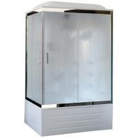 Душевая кабина Royal Bath BP 120х80 RB8120BP2-M-CH-R с гидромассажем стекло матовое задняя стенка Белая Душевая кабина Royal Bath BP 120х80 RB8120BP2-M-CH-R с гидромассажем стекло матовое задняя стенка Белая