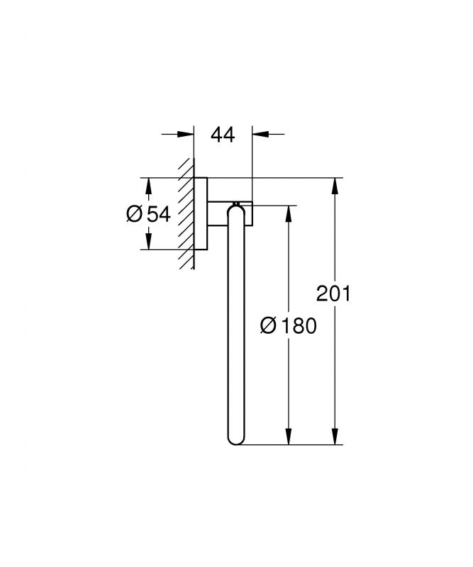 Кольцо для полотенца GROHE Essentials, холодный рассвет глянец (40365GL1) Кольцо для полотенца GROHE Essentials, холодный рассвет глянец (40365GL1)