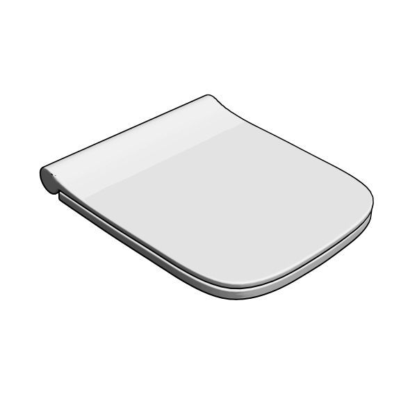 Сиденье для унитаза с микролифтом Dreja 88.0002, белый