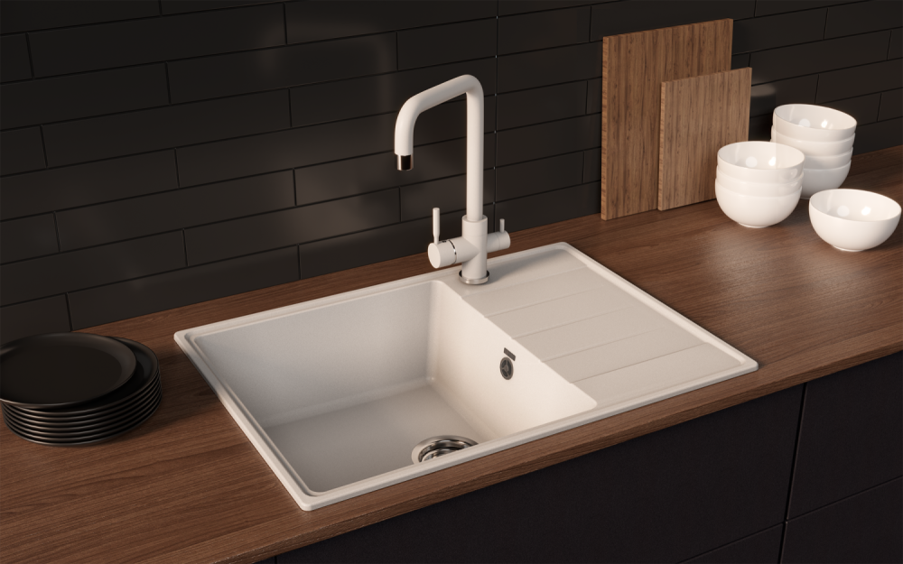 Мойка ULGRAN Quartz жасмин (Prima 700-01), артикул Prima 700-01