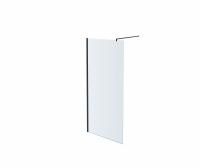 AQ WIW 10020BL Душевая перегородка Walk in с держателем 1000x2000 профиль черный, стекло прозрачное AQ WIW 10020BL Душевая перегородка Walk in с держателем 1000x2000 профиль черный, стекло прозрачное