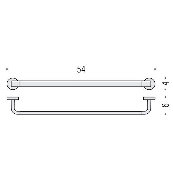 Colombo Nordic Полотенцедержатель 54 см, цвет: хром Colombo Nordic Полотенцедержатель 54 см, цвет: хром