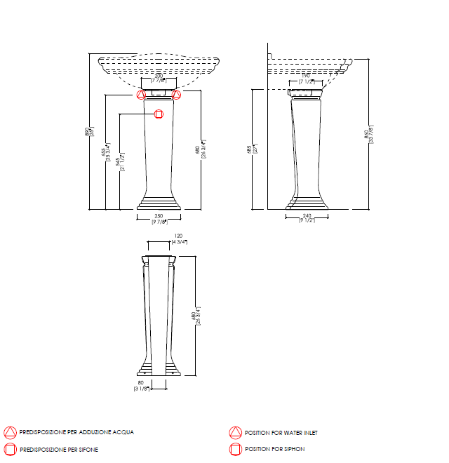 Devon Westminster Раковина (69х49 см) с 1 отверстием под смеситель, цвет: белый