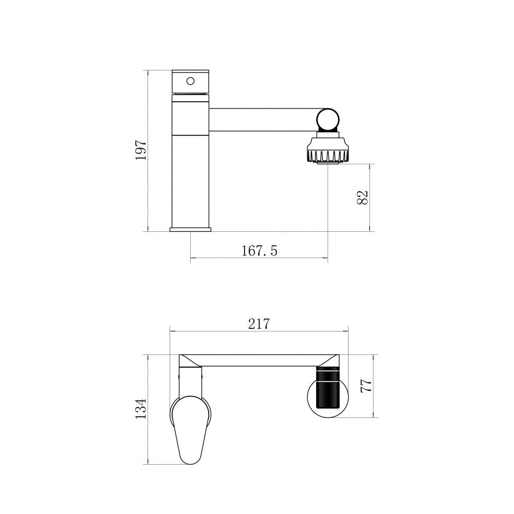 Смеситель для кухни FASHUN A4017, хром