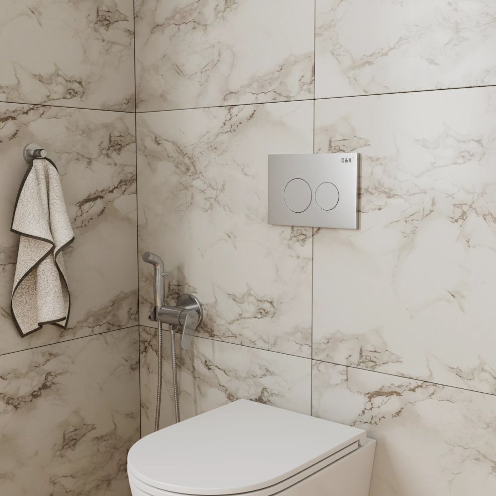 Клавиша смыва D&K Bayern DB1529002.2  (арт.инсталл DI8050127), матовый хром, артикул DB1529002.2