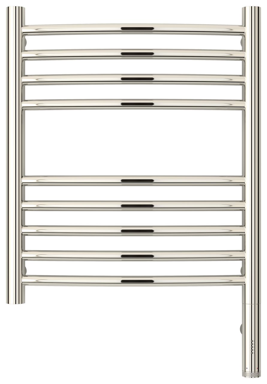 Полотенцесушитель, Сунержа, Богема 3.0, выгнутая, электрический, ширина, мм-432, глубина, мм-88, высота, мм-624, межосевое расстояние-400, нагревательный элемент-ТЭН, подключение-нижнее справа, электрокомплект-МЭМ, мощность, Вт-300, материал-нержавеющая с