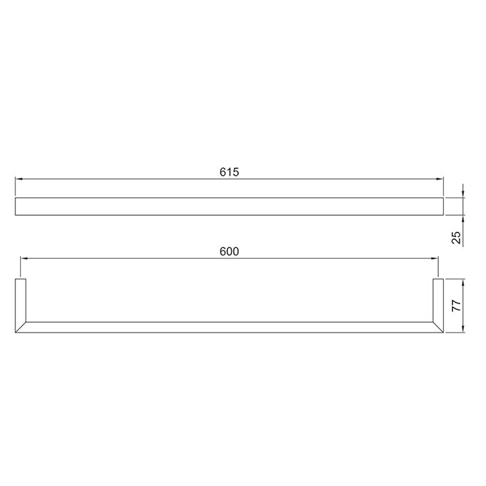 Fantini Linea Полотенцедержатель 600мм, цвет: хром Fantini Linea Полотенцедержатель 600мм, цвет: хром