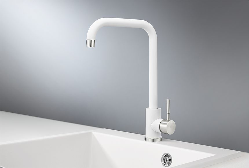 Смеситель для кухни GRANULA (ST-4033, БЕЛЫЙ), артикул ST-4033, БЕЛЫЙ