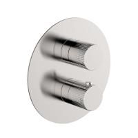 CISAL X32 Смеситель термостатический на 3 выхода, цвет Brushed Stainless Steel (без внутр части ZA018201)