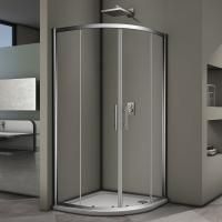 Душевой угол Veconi Rovigo RV-07, 800x800x1900, хром, стекло прозрачное