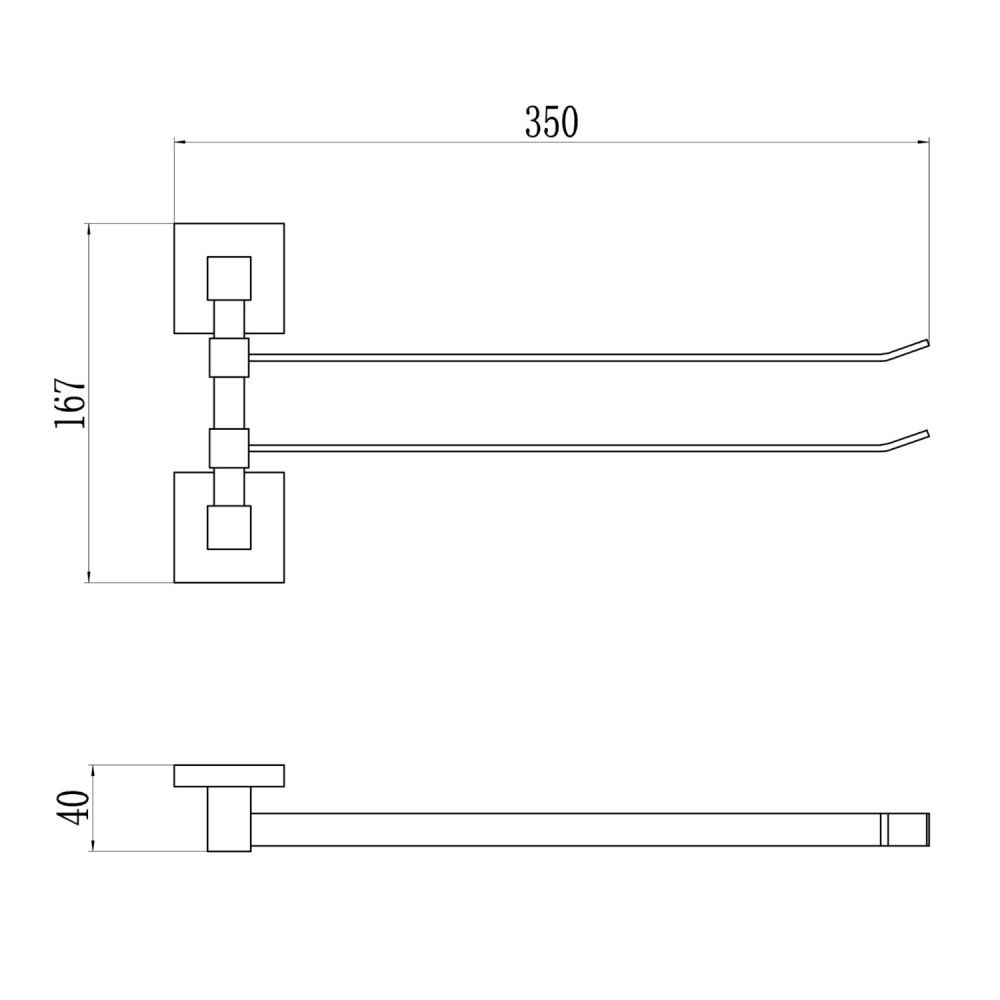 Полотенцедержатель Savol S-06502H, черный