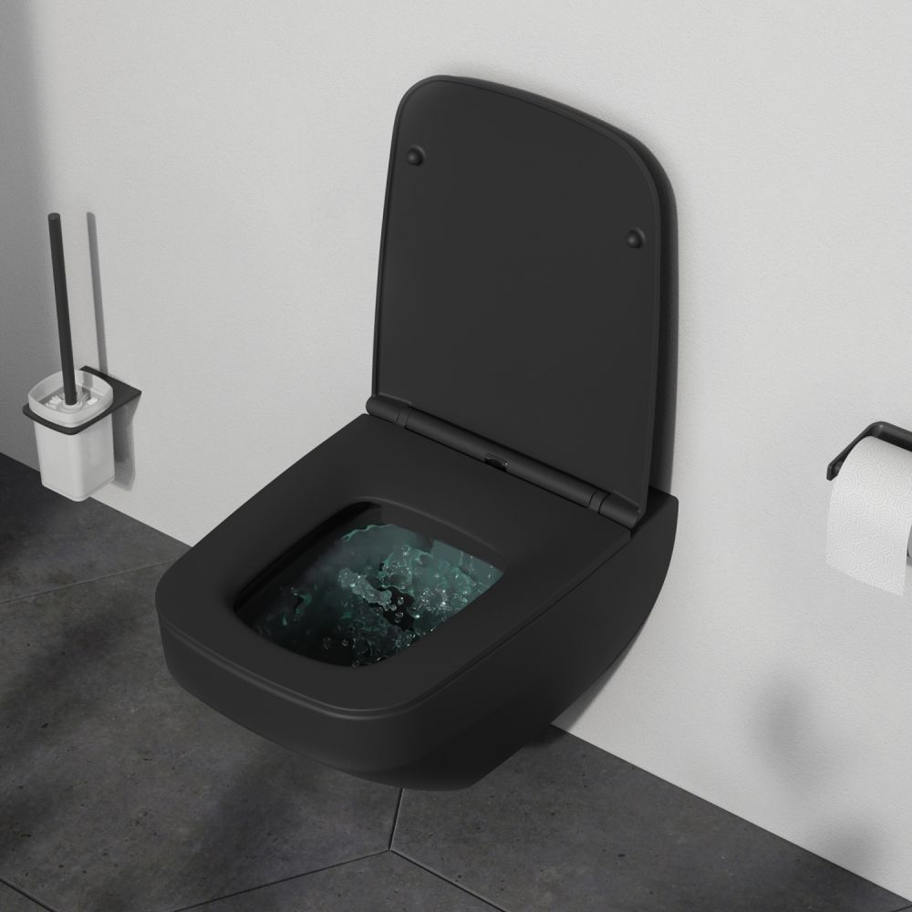 C50A1700MBSC Inspire V2.0 подвесной унитаз FlashClean с сиденьем микролифт, черн мат C50A1700MBSC Inspire V2.0 подвесной унитаз FlashClean с сиденьем микролифт, черн мат