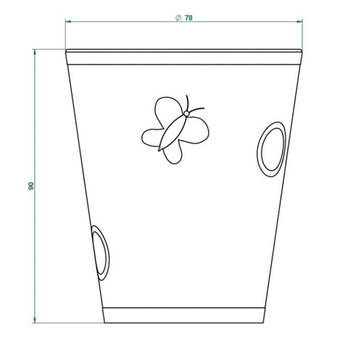 THG CAPUCINE MAUVE DECOR OR Чашка керамическая, настольная, декор золото/лиловый, цвет белый, артикул A7D-A02-4608