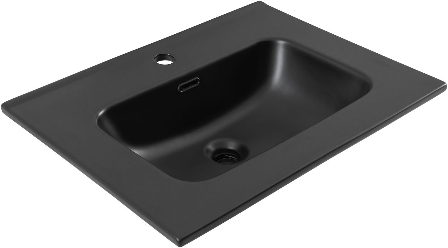 Раковина Aquanet Flat 60 черная матовая Раковина Aquanet Flat 60 черная матовая