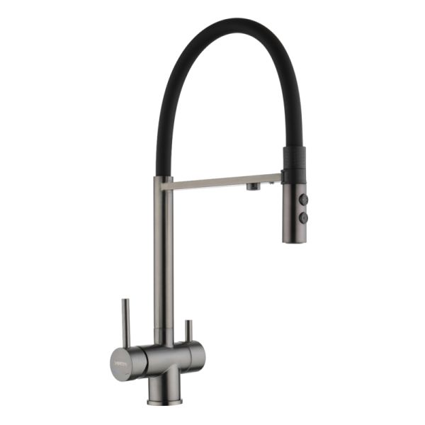 Смеситель для кухни с подключением к фильтру Fmark FS1262-Q01, графит