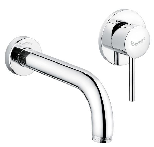 Emmevi Piper, встраиваемый в стену однорычажный смеситель для раковины, без донного клапана, цвет бронза