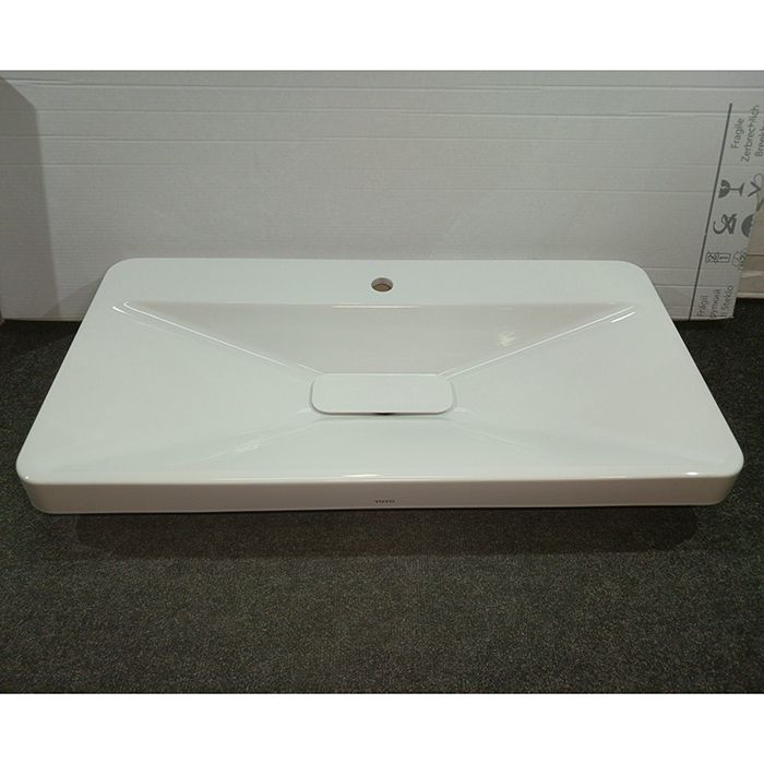 TOTO SG Раковина полувстраиваемая 900х470х65мм,, с 1 отв.под смеситель, без перелива, CeFiONtect, цвет: белый