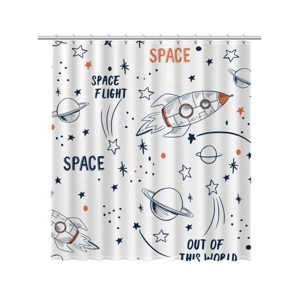 Штора для ванной комнаты FIXSEN DESIGN FX-2508, разноцветный