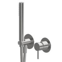 Newform X-STEEL 316 Наружная часть встр. душ. смесителя, ручной душ, кронштейн, шланг 150 см, (для 27852) цвет: INOX Newform X-STEEL 316 Наружная часть встр. душ. смесителя, ручной душ, кронштейн, шланг 150 см, (для 27852) цвет: INOX