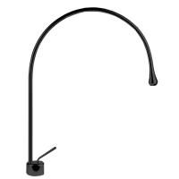 Gessi Goccia Смеситель для раковины на 1 отверстие, излив 387мм R=197, с фиксированным носиком,  цвет: черный