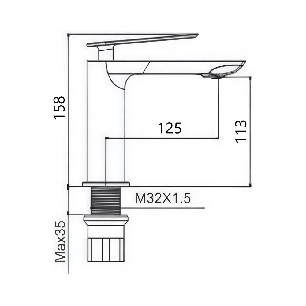 Смеситель для раковины Maretti Campanella CP32RF847, золотой сатин
