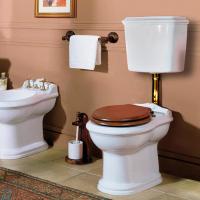 KERASAN Механизм слива одинарный  для низкого бачка, без трубы  без подводки, цвет золото