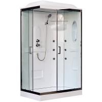 Душевая кабина Royal Bath HP 120х80 RB8120HP2-T-CH-R с гидромассажем стекло прозрачное задняя стенка Белая Душевая кабина Royal Bath HP 120х80 RB8120HP2-T-CH-R с гидромассажем стекло прозрачное задняя стенка Белая