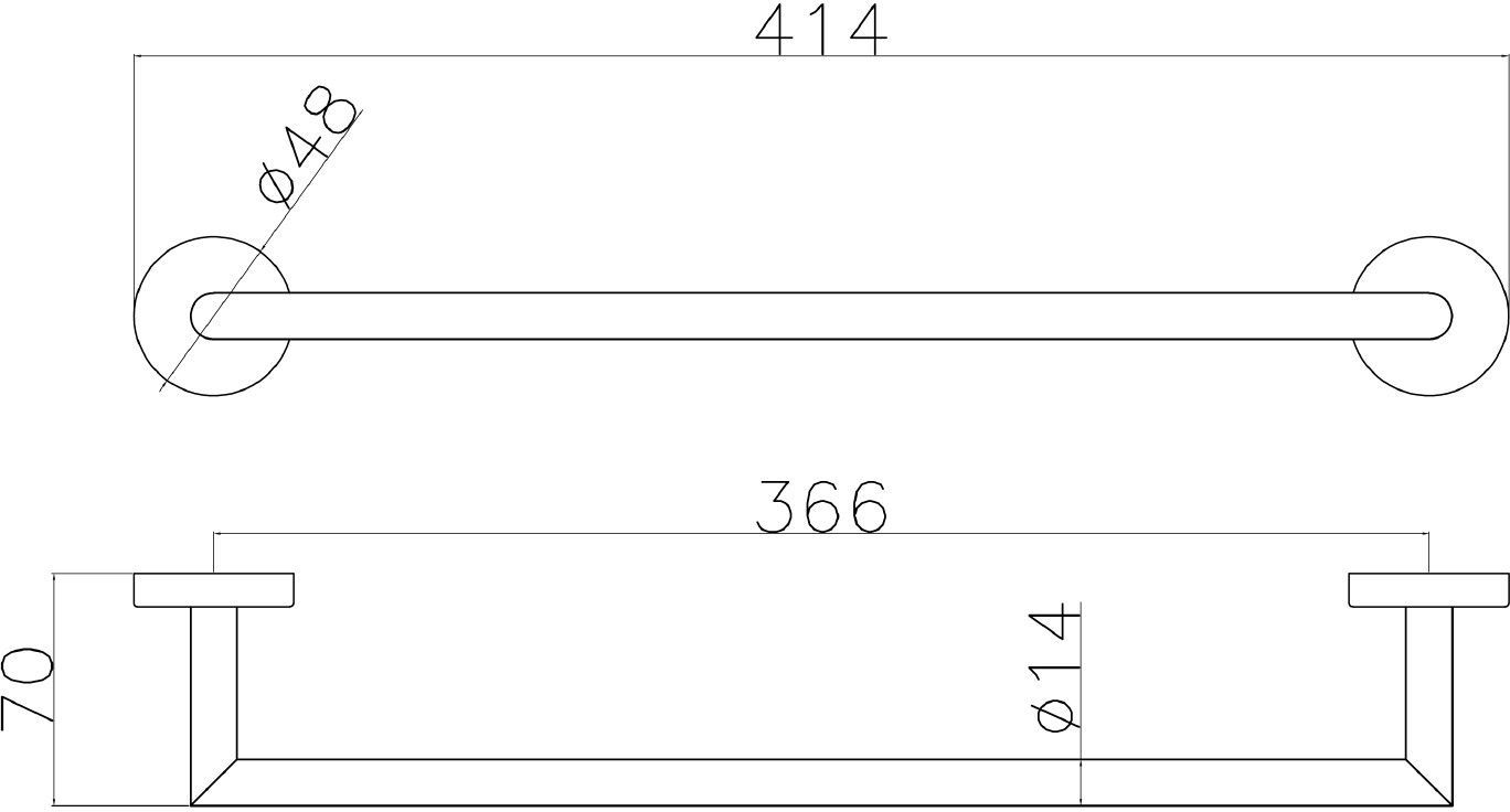 Держатель для полотенец Allen Brau Priority 6.21A11-31 черный матовый