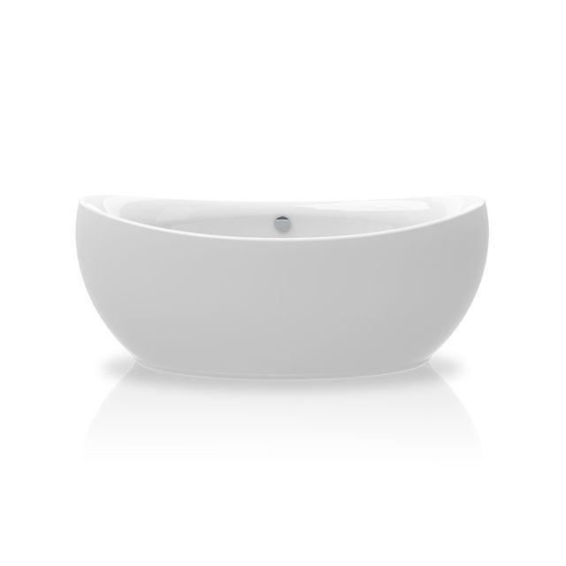 KNIEF Venice Ванна отдельностоящая 180*83,5*74,5 см с экраном, без слива-перелива, цвет: белый