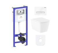 Комплект 6 в 1 Lavinia Boho Aveo Rimless 77040129, премиум со стеклянной клавишей