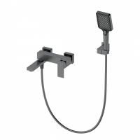 Смеситель для ванны с душем WONZON & WOGHAND CUBE, Темный графит (WW-88639016-BGM) Смеситель для ванны с душем WONZON & WOGHAND CUBE, Темный графит (WW-88639016-BGM)