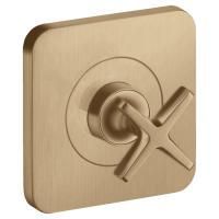 AX Citterio E Встраиваемый запорный вентиль, ½’ или ¾ (внешняя часть), цвет: шлифованная бронза