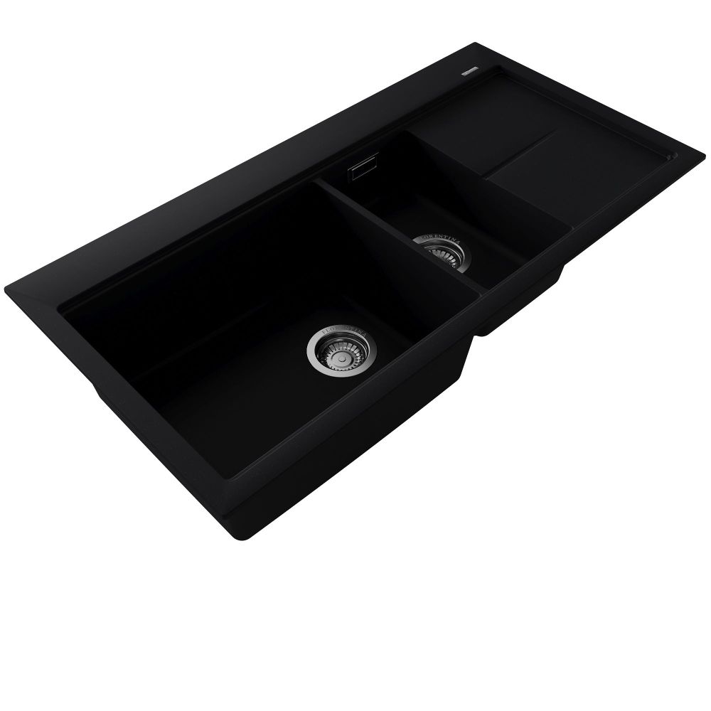 Кухонная мойка с разделочной доской Florentina РОССАНА 20.335.E1000.102, черный, артикул 20.335.E1000.102