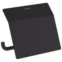 Бумагодержатель, Hansgrohe, AddStoris, с крышкой, ширина, мм-141, глубина, мм-52, высота, мм-86, тип установки-настенный, крепления в комплекте, цвет-черный матовый Бумагодержатель, Hansgrohe, AddStoris, с крышкой, ширина, мм-141, глубина, мм-52, высота, мм-86, тип установки-настенный, крепления в комплекте, цвет-черный матовый