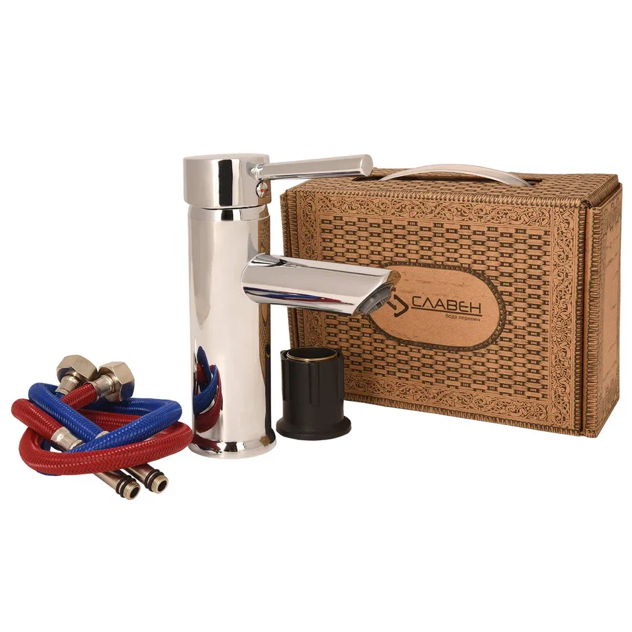 Смеситель для раковины Славен СЛ-ОД-Д10, хром